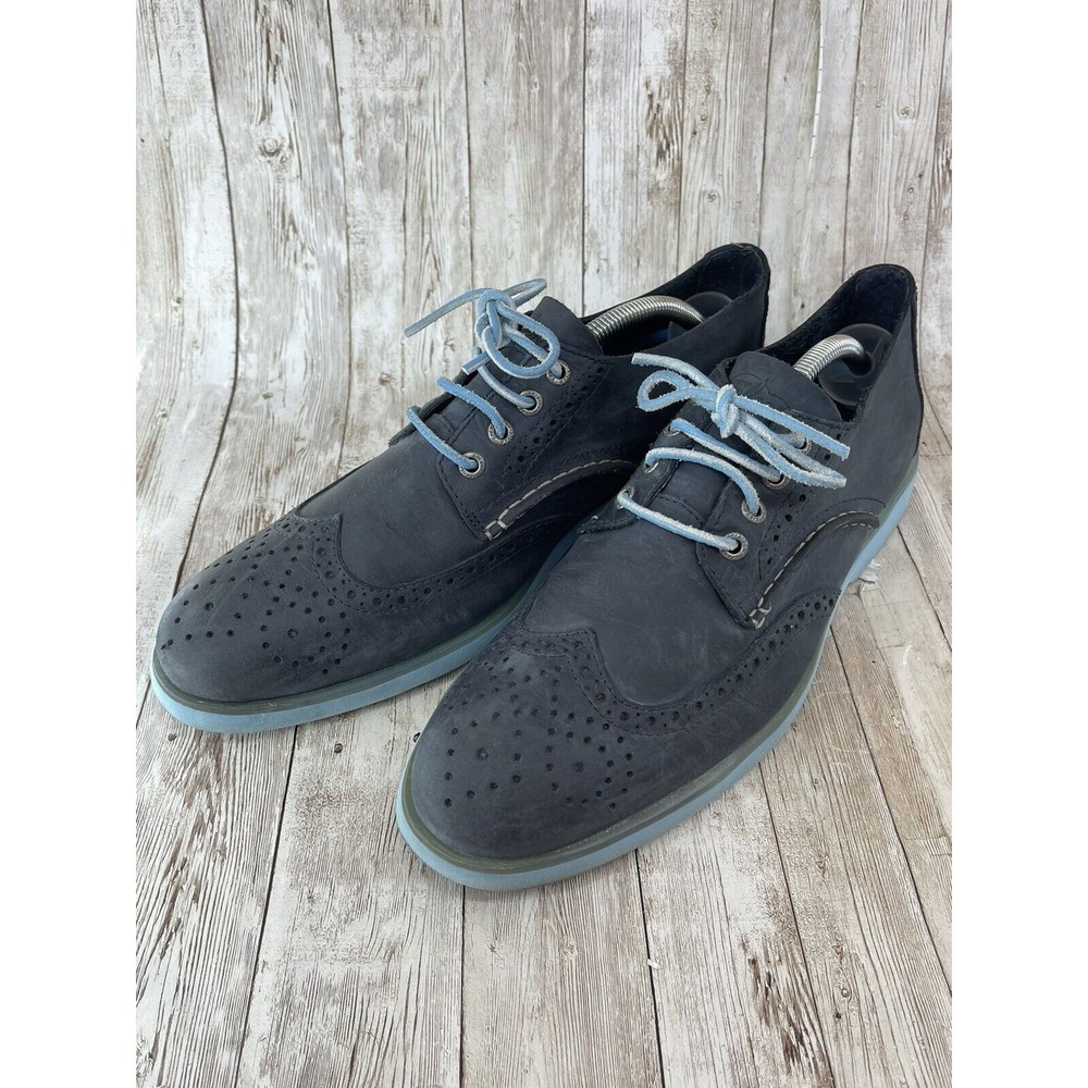 Sperry Top Sider Oxfords Men’s 9.5 D Gray Leather Casual Lace Up Dress Shoes